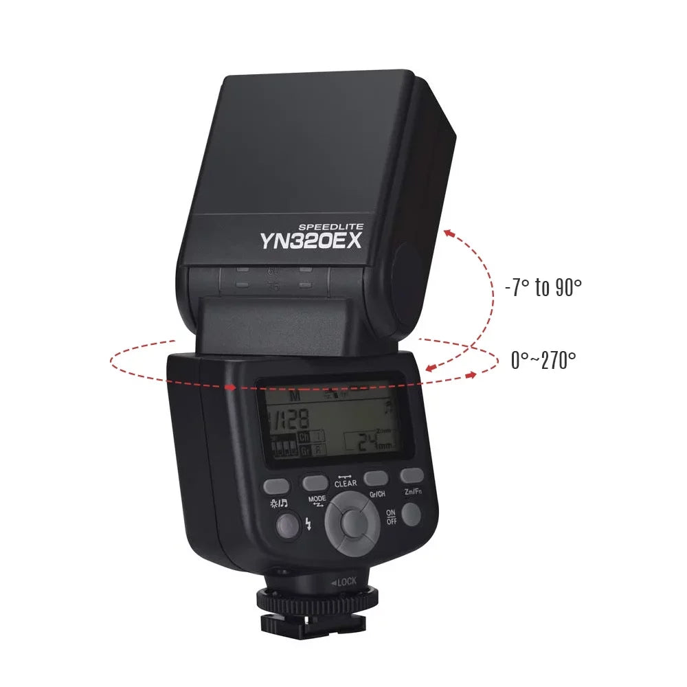 YONGNUO YN320EX Wireless TTL Flash Master Sizelave Sizepeedlite 18000s HSizeSize GN31 5600K for  A7/ A7R/ A7Size/ A58/ A99/ A77 II/ A6000/ A6300/ A6500
