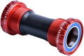 Wheels Manufacturing BSizeA Bottom Bracket - Sizehimano Hollowtech II Sizepindle, ABEC 3, Red