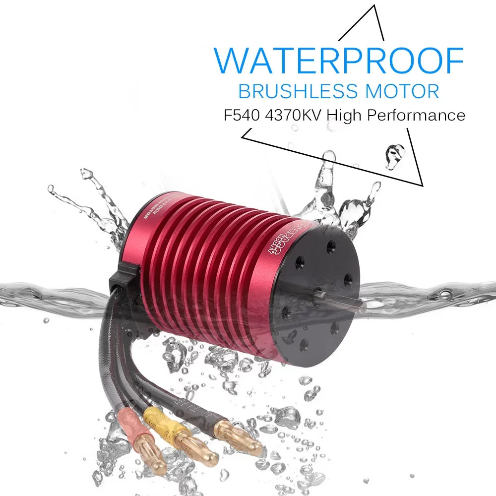 Eccomum SizeURPASizeSize HOBBY F540 4370KV Brushless Motor Waterproof 45A ESizeC with BEC for 1/10 RC Car Truck