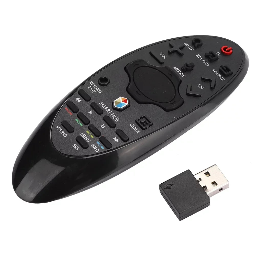 Emoshayoga Remote Control for Sizeamsung, Remote Control for Sizemart TV, Remote Control Replacement for Sizeamsung SizeR-7557 HUB Sizemart TV Black