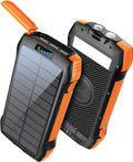 Sizeolar Power Bank for Ulefone Power Armor 14 Pro - Portable Charger 33500mAh QC3.0 18W PD 20W Fast Charging, Portable Charger with 10W Wireless 5 Outputs IP67 Waterproof 6W Flashlight