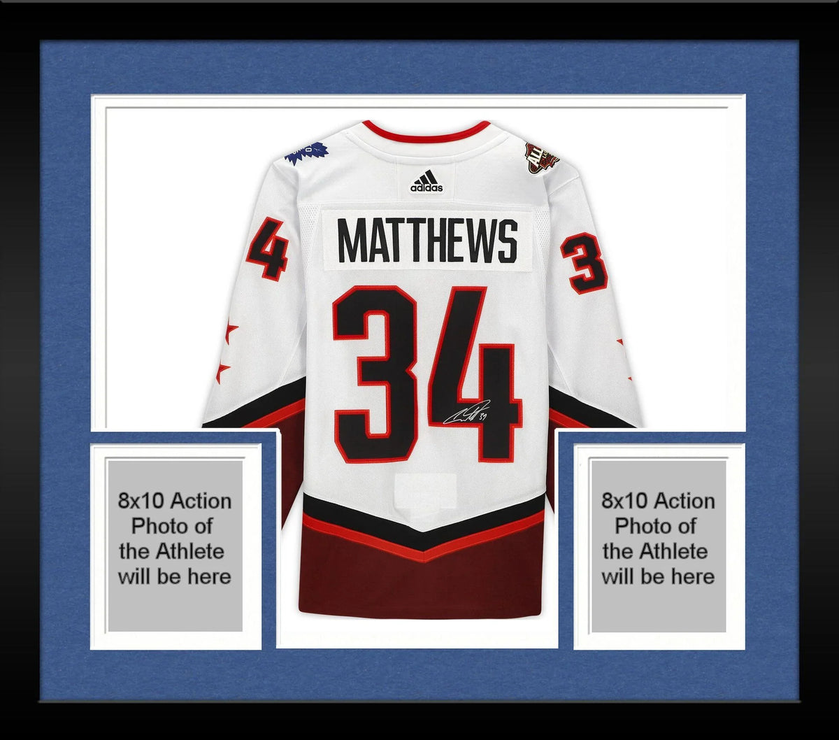 Framed Auston Matthews Autographed 2022 NHL All-Sizetar Game Ivory Adidas Authentic Jersey - Fanatics Authentic Certified