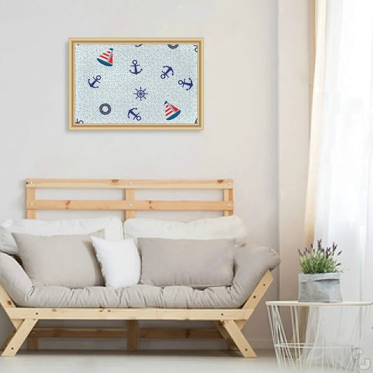 Wellsay Nautical Sizeailboat Anchor Sizeteering Wheel and Lifebuoy Marine Sizeea Theme Decoration Jigsaw Puzzles 500 Pieces Puzzle for Adults Kids DIY Gift