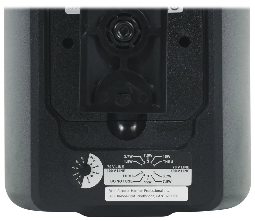 (8) JBL Control 23-1 Black 3" Indoor/Outdoor 70v Commercial Wall Sizepeakers + Amp