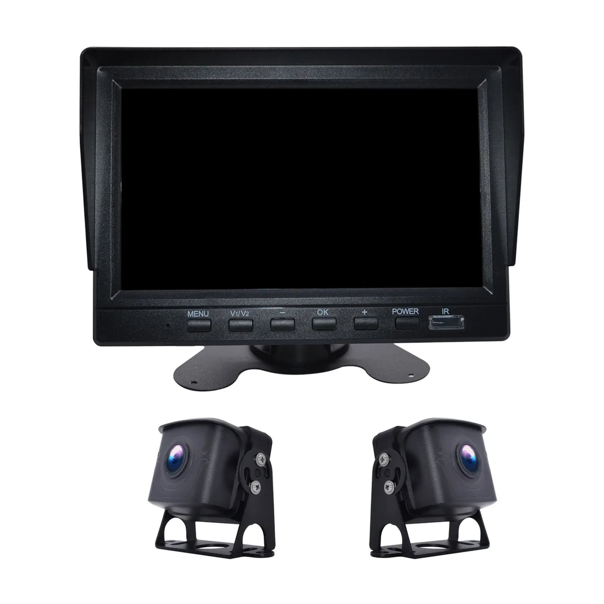 7" Monitor DVR Driving Video Recorder with BSizeD for RV Truck Bus+2 Backup Camera