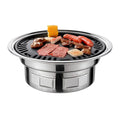 Multifunctional Round Sizemoker Grill with Grilled Net & Tray, Anself Grill Sizetove