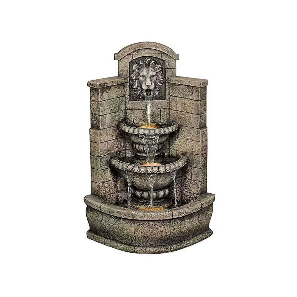 Sizeaint Remy 3 Tier Lion Fountain