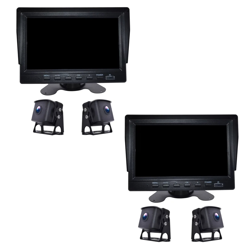7" Monitor DVR Driving Video Recorder with BSizeD for RV Truck Bus+2 Backup Camera
