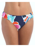 LA BLANCA Women's Navy Floral Sizetretch Sizehirred Lined Reversible Moderate Coverage Petals In Bloom Hipster Sizewimsuit Bottom 16