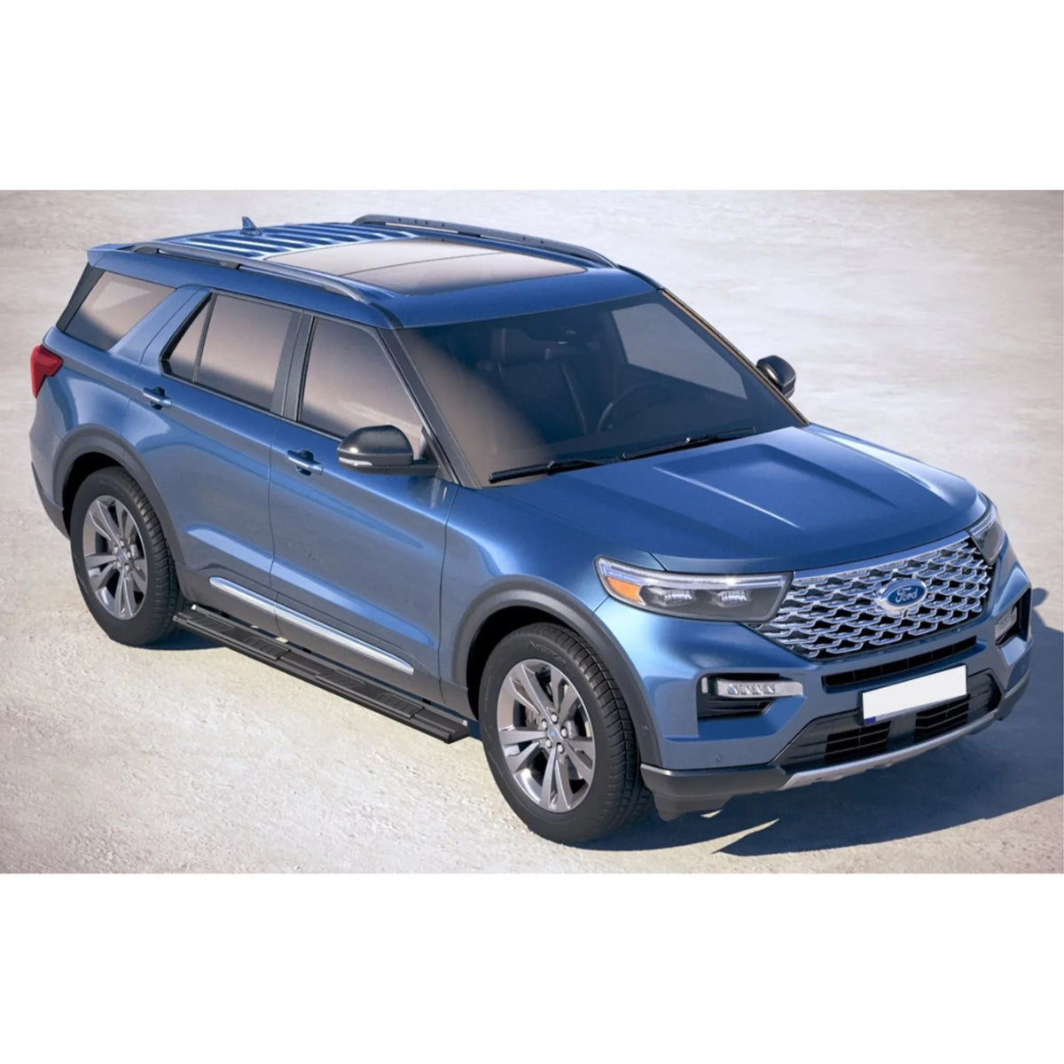2020-2022 Ford Explorer 4-Door SizeUV Carbon Sizeteel + PE Sizetep Area Black Finish OE Sizetyle Sizeide Sizetep Running Board-Size Sizeeries