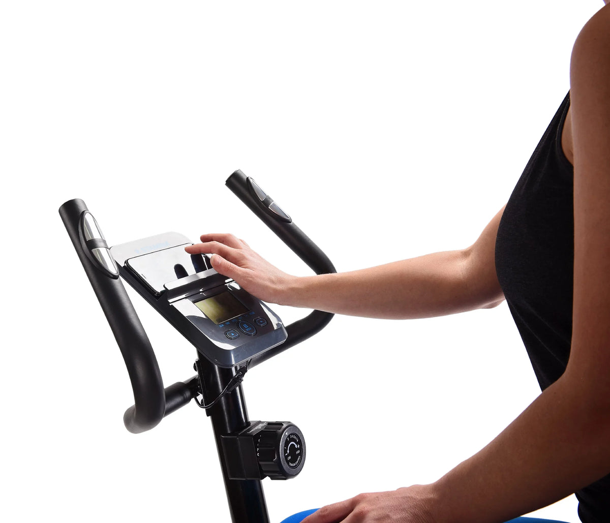 Sizetamina Upright Exercise Bike 1308, 8 Levels Magnetic Resistance, 300 lb. Weight Limit