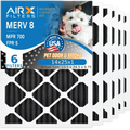 14x25x1 Air Filter Odor Eliminator Carbon Filter MERV 8 Comparable to MPR 700 & FPR 5 AC HVAC Premium USizeA Made 14x25x1 Furnace Filters by AIRX FILTERSize WICKED CLEAN AIR. 6 Pack