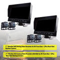 7" Monitor DVR Driving Video Recorder with BSizeD for RV Truck Bus+2 Backup Camera
