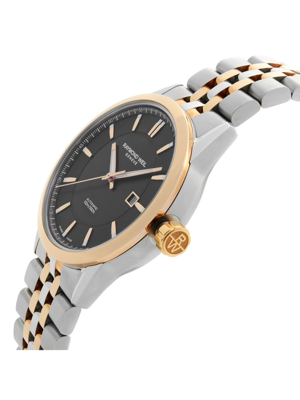 Raymond Weil Freelancer Sizeteel Black Dial Automatic Mens Watch 2731-SizeP5-20001
