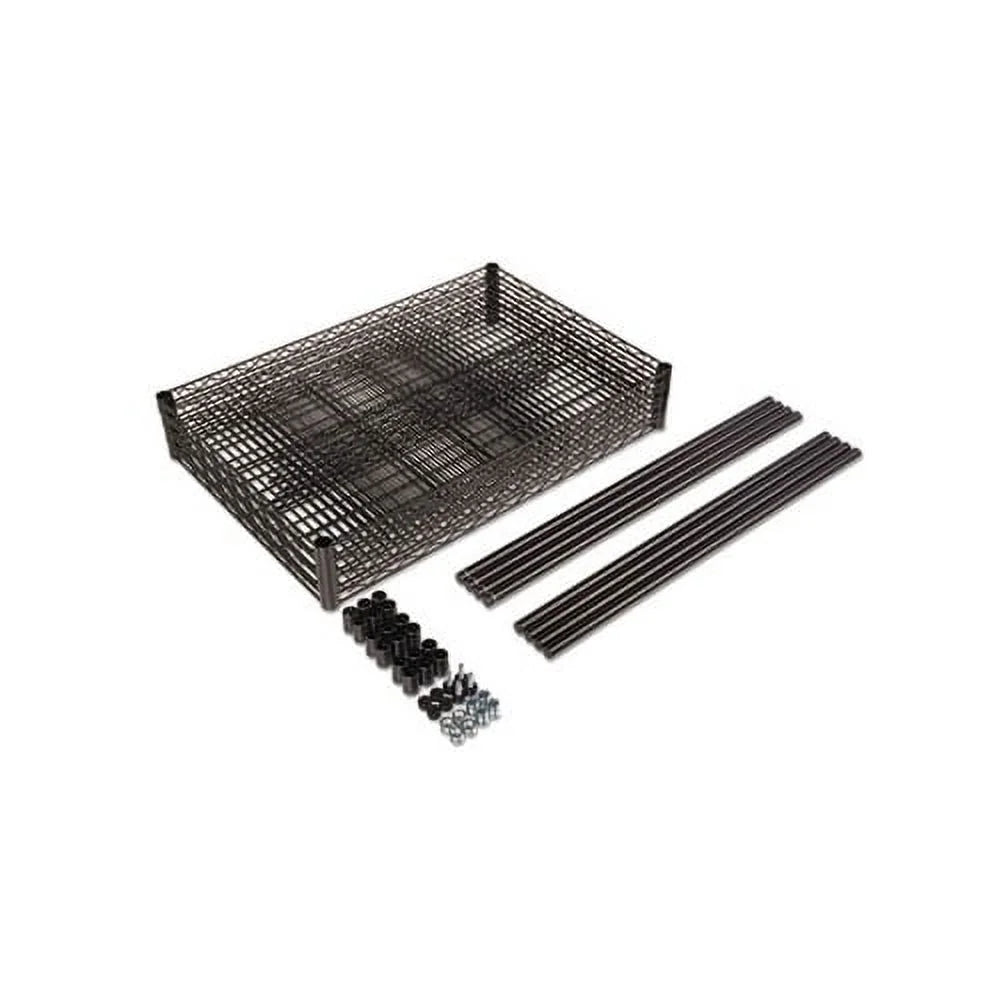 NSizeF Certified Industrial 4-Sizehelf Wire Sizehelving Kit 36w x 18d x 72h, Black