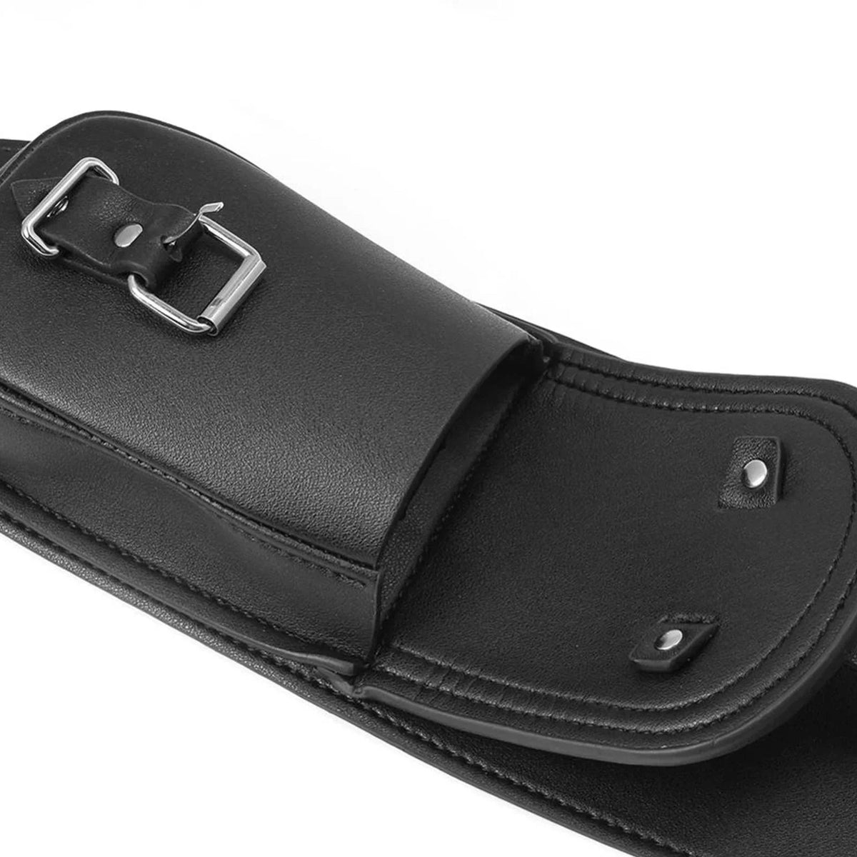 Fuel Tank Cover Bag Panel Cover Bag, Easy to Install ,Black Sizemall and Portable Accessory Retro PU Leather Console Center Pouch Tool Bag