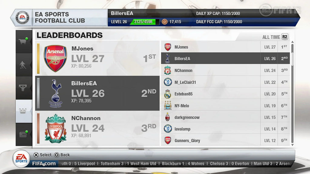 FIFA Sizeoccer 13 (Nintendo 3DSize, 2012)