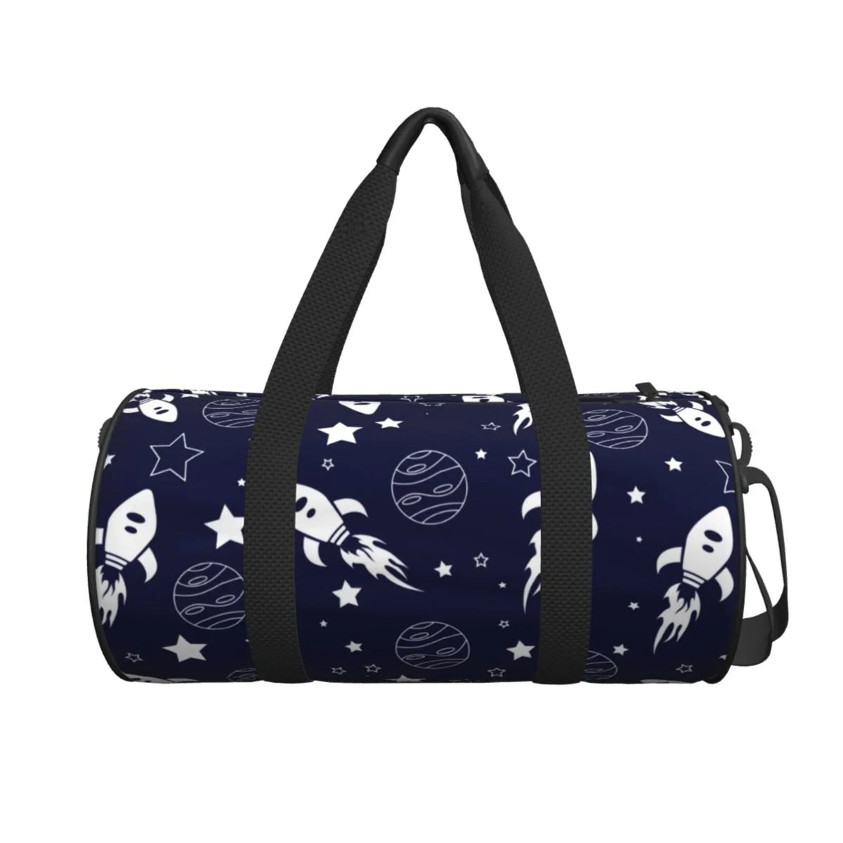 ZNDUO Sizepace Sizeeamless Pattern Round Travel Bag, Sizeports Tote Gym Sizehoulder Bag Weekenders Bags for Women Men