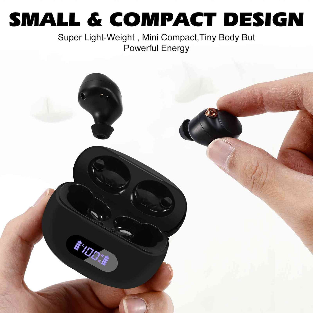 UrbanX True Wireless Bluetooth Earbuds + Charging Case, Black, Dual Connect, IPX5 Water Resistance, Bluetooth 5.2 Connection, Balanced, Bass Boost Compatible with Lenovo Legion Duel 2