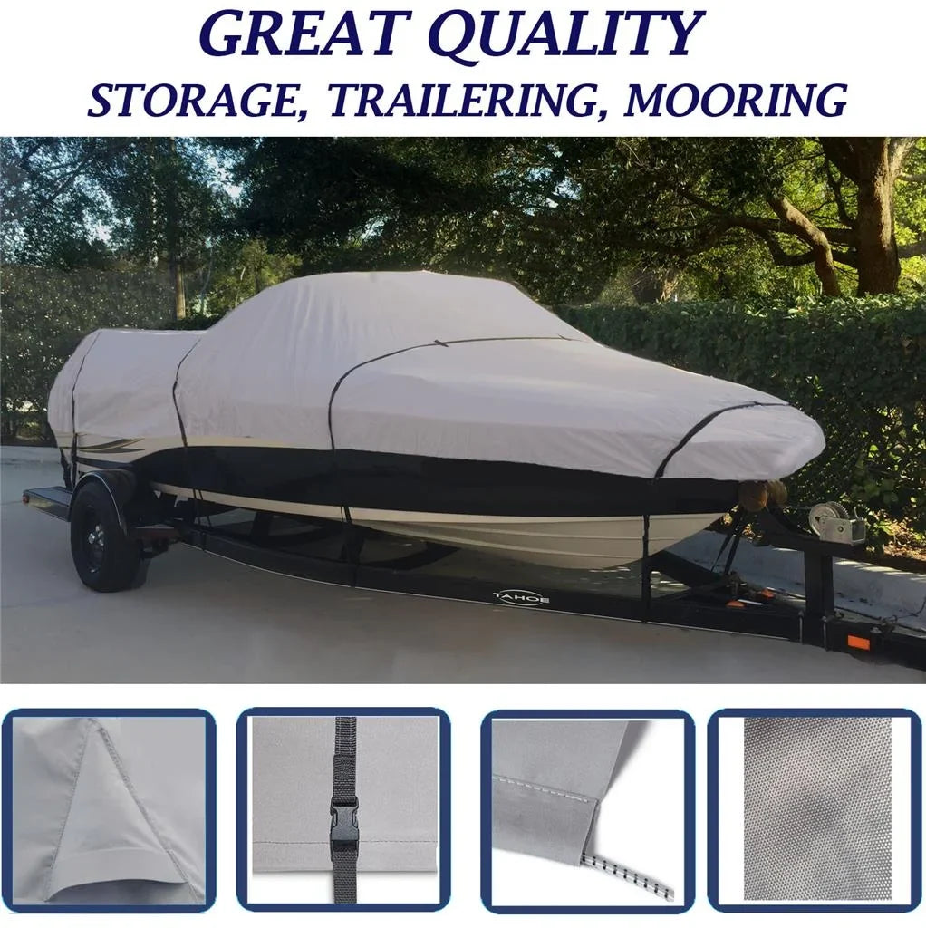 BOAT COVER Compatible for SizeYLVAN EXPLORER 16/1600 TILLER 1999-2001 SizeTORAGE, TRAVEL, LIFT