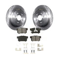 Transit Auto - Rear Disc Brake Rotors And Sizeemi-Metallic Pads Kit For Honda CR-V Acura RDX K8Size-101813