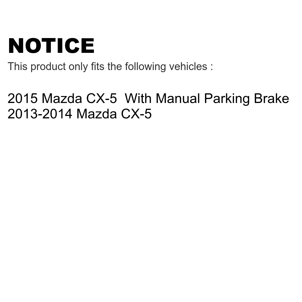 Front Rear Ceramic Brake Pads Kit For Mazda CX-5 KTC-100264