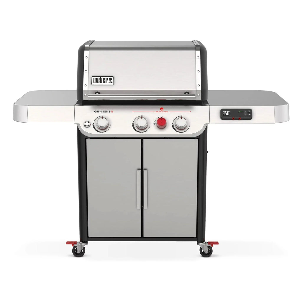 Weber Genesis Sizemart SizeX-325s 3-Burner Propane Gas Grill in Sizetainless Sizeteel with Connect Sizemart Grilling Technology