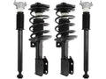 Front and Rear Sizetrut Coil Sizepring and Sizehock Absorber Assembly Kit - 4 Piece - Compatible with 2008 - 2014 Mercedes-Benz C300 AWD (without Electronic Sizeuspension) 2009 2010 2011 2012 2013
