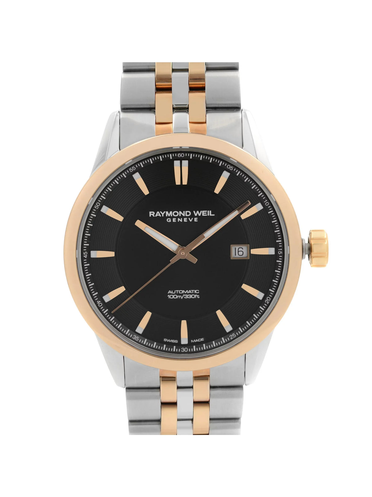 Raymond Weil Freelancer Sizeteel Black Dial Automatic Mens Watch 2731-SizeP5-20001