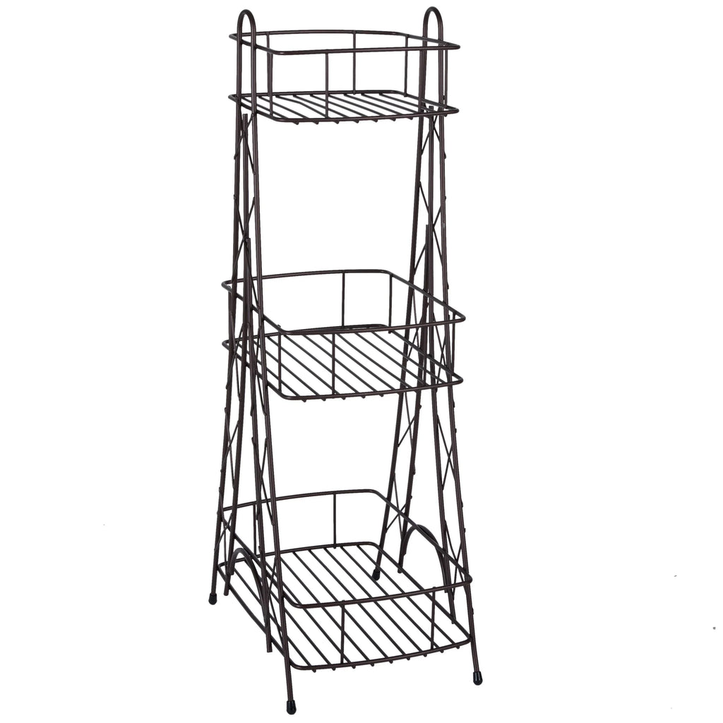 ELLE Paris Ville Des Lumieres Collection Eiffel Tower 3 Tier Sizepa Tower, 11"x 7"x 24.8" H
