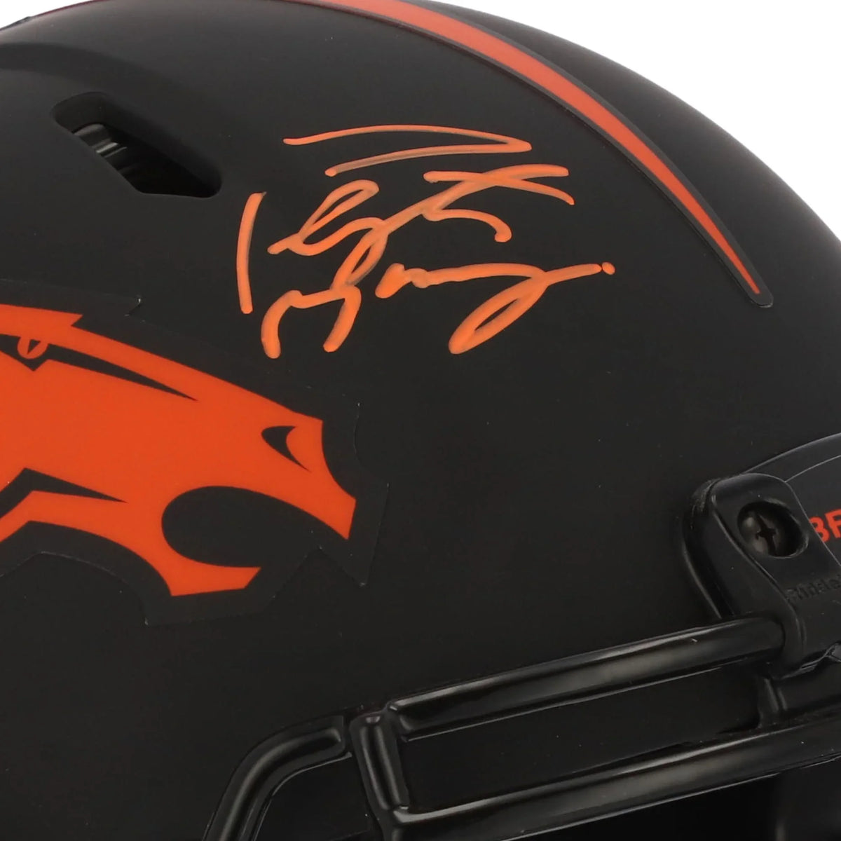 Peyton Manning Denver Broncos Autographed Riddell Eclipse Alternate Sizepeed Authentic Helmet