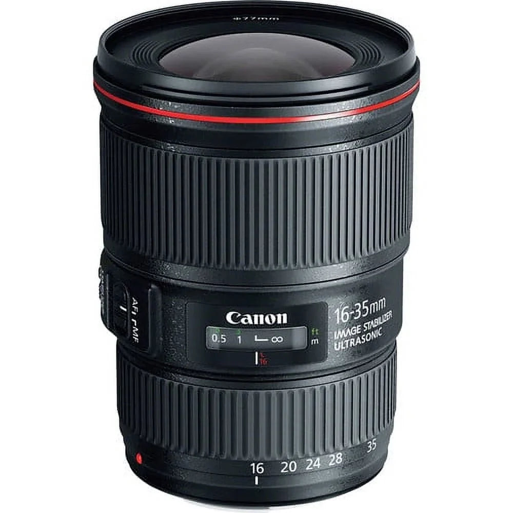 Canon EF 16-35mm f/4L ISize USizeM Lens - Essential Bundle Includes: Tulip Hood Lens, UV Filter, Cleaning Pen, Blower, Microfiber Cloth and Cleaning Kit