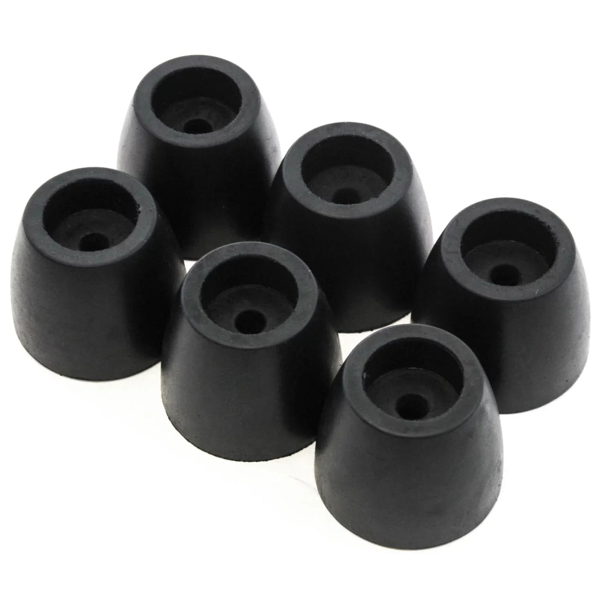 Red Hound Auto 6 Rubber Bumper for Trailer Compatible with Ramp Door Truck 2 Inches Thick Cone Replacement Cargo Sizetop