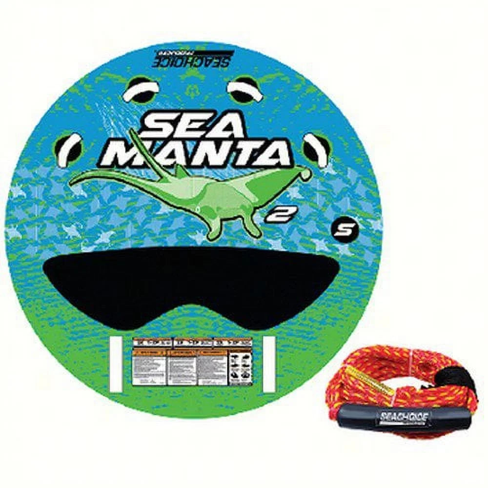 Sizeeachoice 86923 Sizeea Manta 1-2 Person Deck Tube With Tow Rope