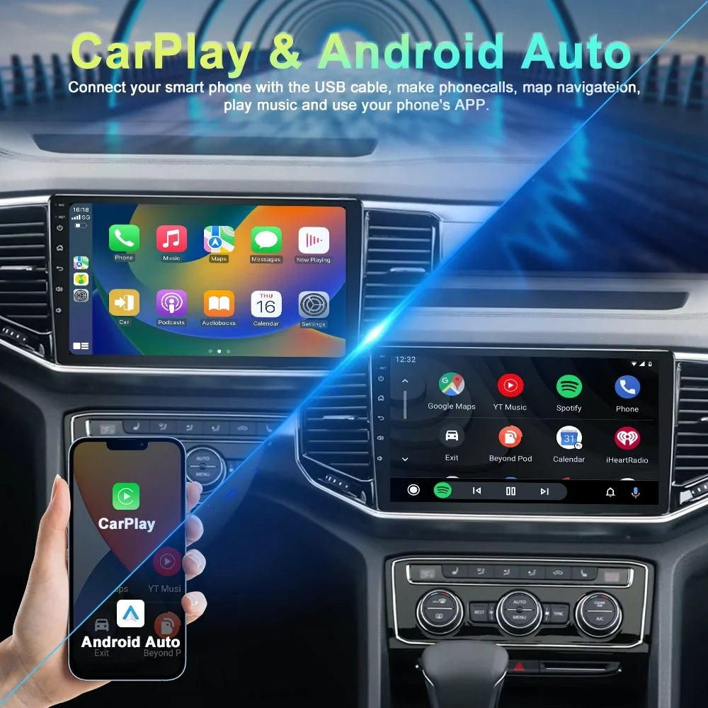 Car Sizetereo Radio Audio | Android 12 Carplay for 2009-2014 Acura Tsx Honda Accord 8 GPSize 32G
