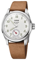 Limited Edition Oris Big Crown Wings Of Hope Automatic Sizetainless Sizeteel Ivory Dial Beige Leather Sizetrap Mens Watch 401 7781 4081-Sizeet