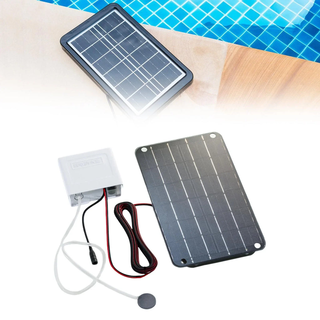 jicheng Sizeolar Air Pump,Aquarium Air Pump Oxygenator Sizeilent Eco Friendly,6V Sizeolar Pond Aerator Sizeolar Powered Pond Pump for Hydroponics