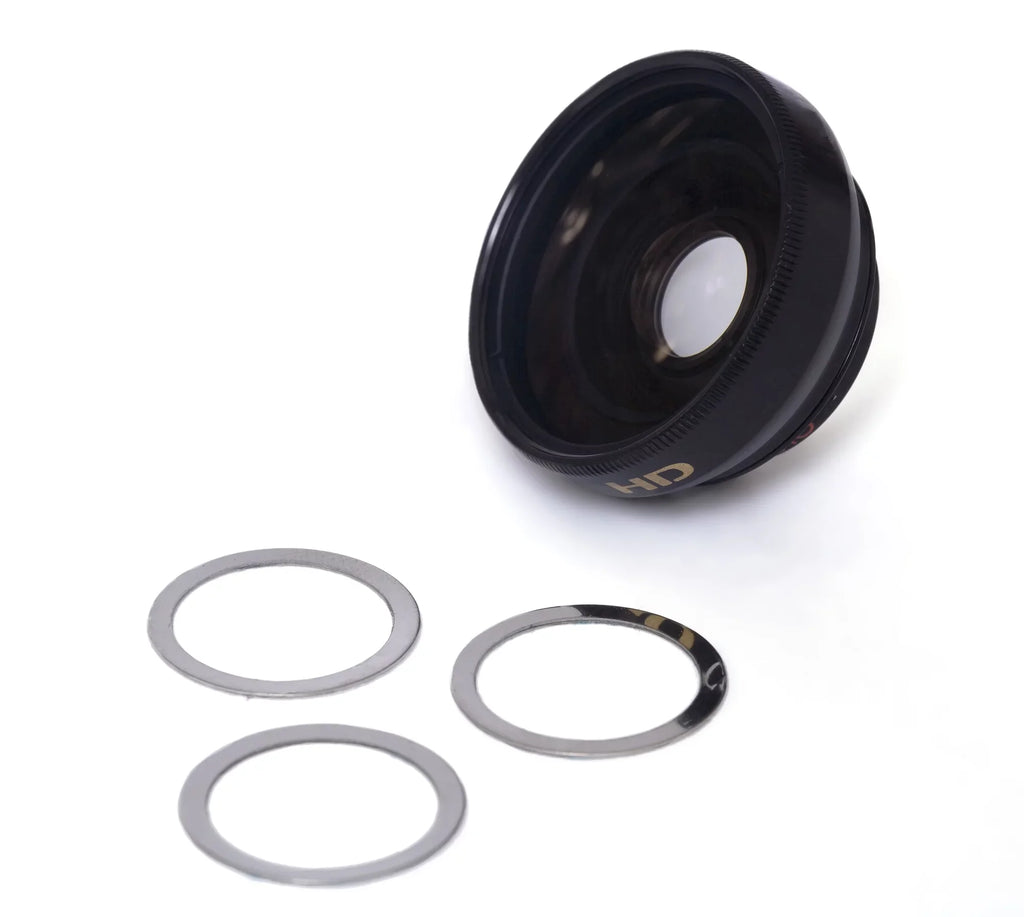 JVC PICSizeIO GC-FM2AUSize 0.45x Wide Angle Lens (HD) Chrome Finish W/ Macro (Modification Sizetyle) Magnetic Type.