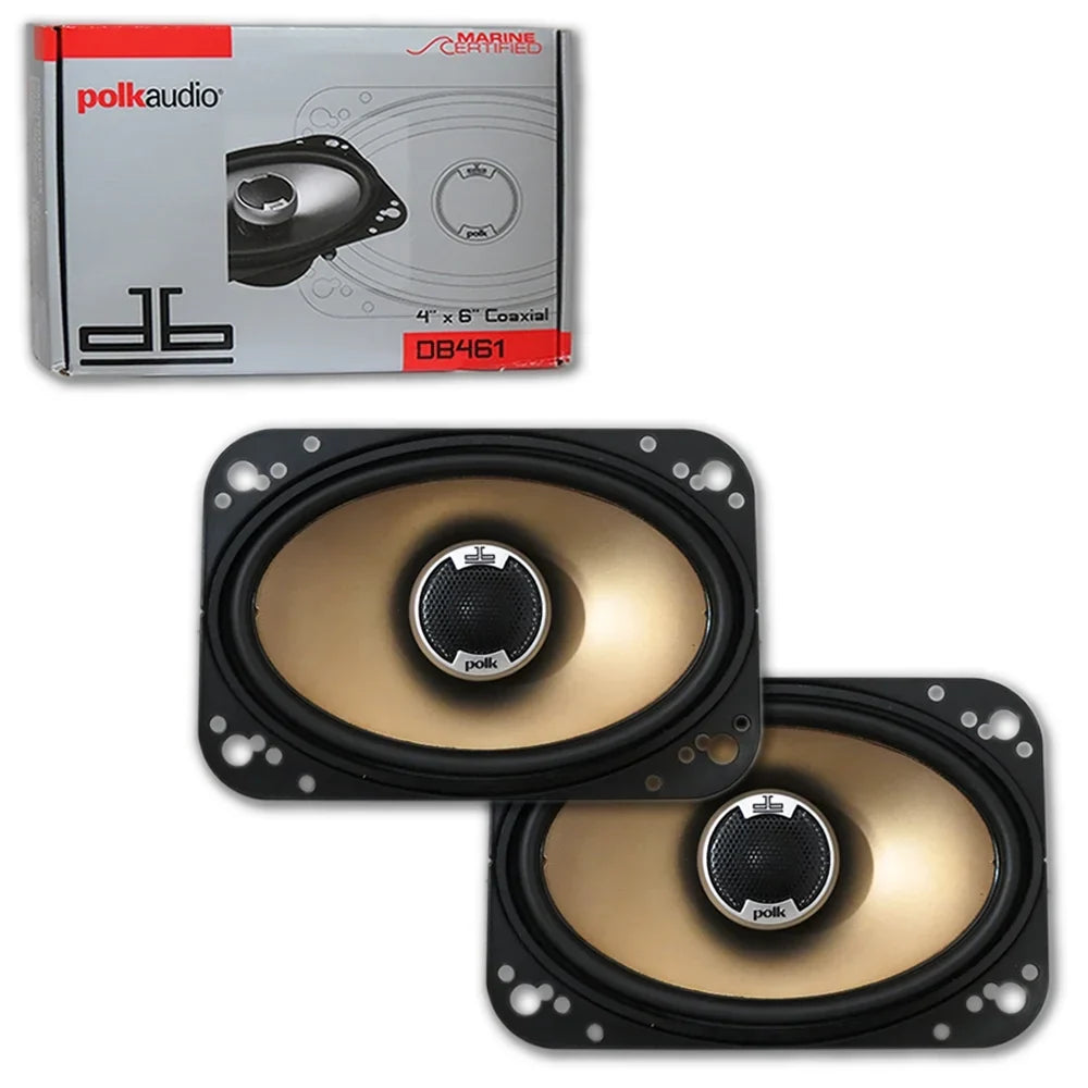 Polk Audio DB461 4 x 6-inch 2-way Car Audio Loud Sizepeakers
